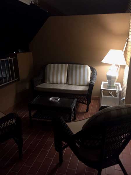 terrace by night