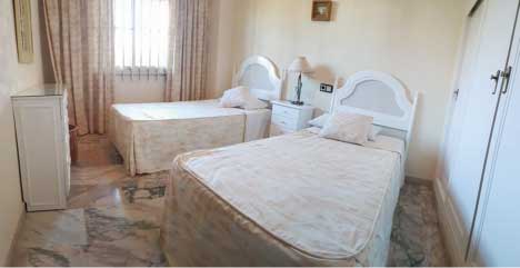 2 single  beds